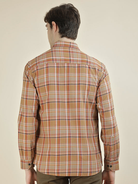 Casual Shirt for Men l Breathable & Soft with Color Fastness Slim Fit Pure Cotton Fabric Checkered Pattern