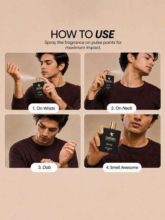 Luxury Unisex Long Lasting Mystic Perfume | 50ml With Apple, Pathouli, Sandalwood | Eau De Parfum