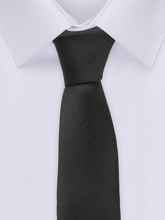 Men's Black Fashion Broad Tie