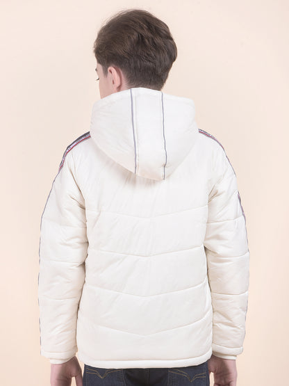 Casual Jacket for Boys l Breathable & Soft with Color Fastness Regular Fit Hooded Neck Nylon Fabric Solid Pattern