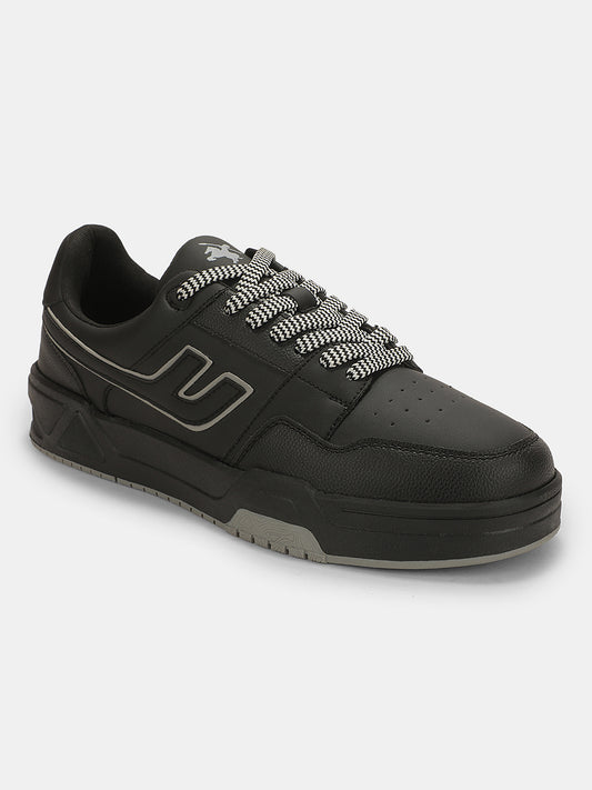Sneaker Shoes for Men | Lightweight & Comfortable with Cushioned Insole PU (Polyurethane) Upper TPR Sole Lace-Up Closure