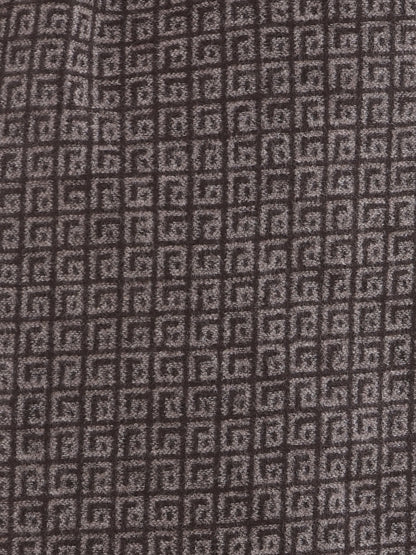 Men Brown Printed Winter Warm Casual Muffler