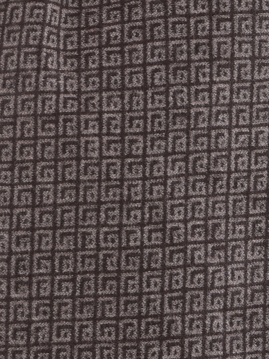 Men Brown Printed Winter Warm Casual Muffler