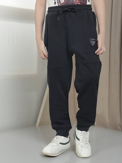 Casual Trackpant for Boys l Breathable & Soft with Color Fastness Regular Fit Fleece Fabric Printed Pattern Drawstring Closure