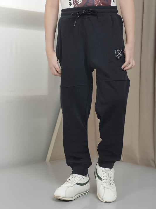 Casual Trackpant for Boys l Breathable & Soft with Color Fastness Regular Fit Fleece Fabric Printed Pattern Drawstring Closure