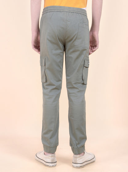 Casual Jogger for Boys l Breathable & Soft with Color Fastness Regular Fit Cotton Fabric Button Closure Solid Pattern