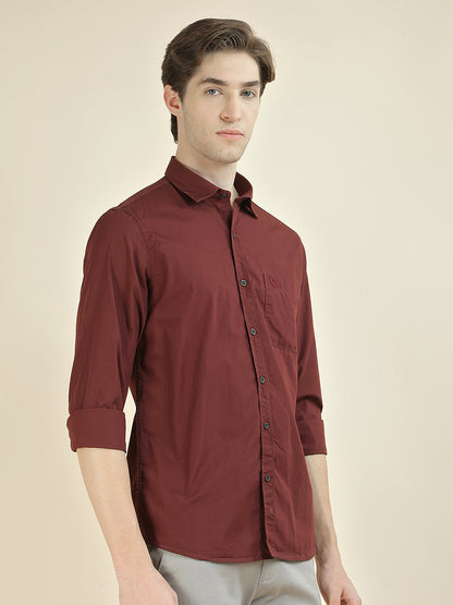 Casual Shirt for Men l Breathable & Soft with Color Fastness Slim Fit Pure Cotton Fabric Solid Pattern
