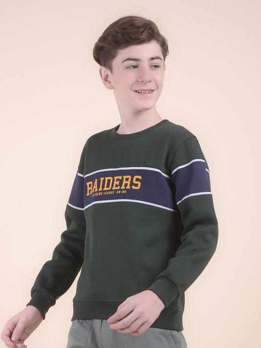 Casual Sweatshirt for Boys l Breathable & Soft with Color Fastness Regular Fit Round Neck Fleece FabricPrinted Pattern (Copy)