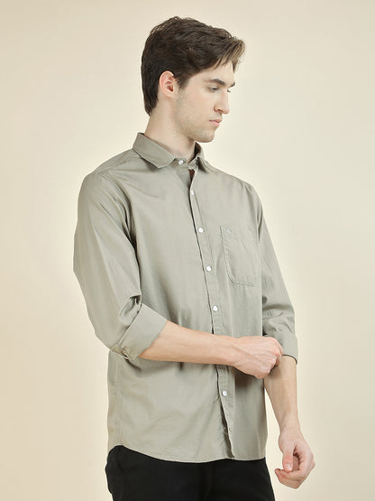 Casual Shirt for Men l Breathable & Soft with Color Fastness Slim Fit Pure Cotton Fabric Solid Pattern