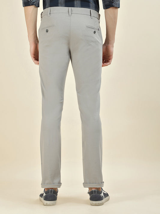 Casual Trousers for Men l Breathable & Soft with Color Fastness Regular Fit Cotton Blend Fabric Solid Pattern
