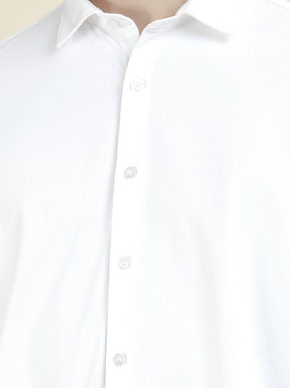 Casual Shirt for Men l Breathable & Soft with Color Fastness Slim Fit Polyester Fabric Self Design Pattern