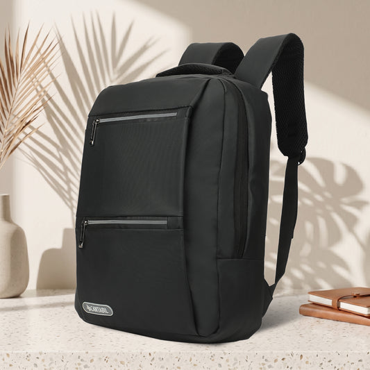 12 Litre Laptop Backpack Upto 18 inchs Laptop for School, Office, College & Travel Bag for Men and Women (Black) | 3 Compartments, Side Pocket, Padded Shoulder Strap, Smooth-Glide Zippers