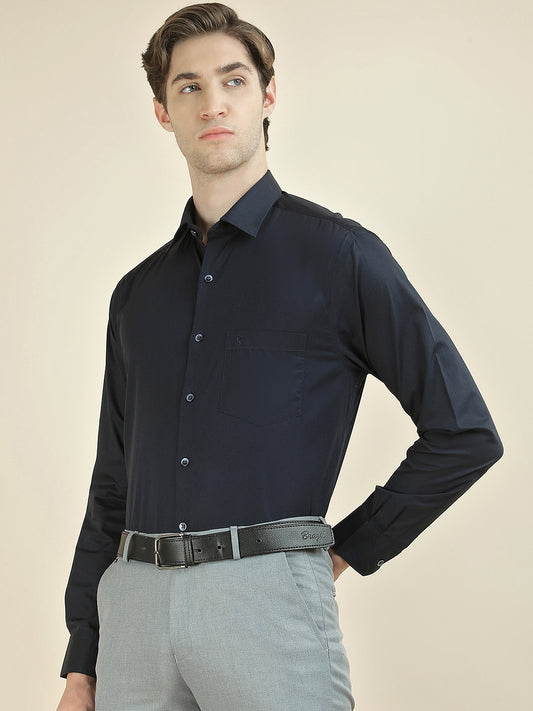 Formal Shirt for Men l Breathable & Soft with Color Fastness Regular Fit Pure Cotton Fabric Solid Pattern