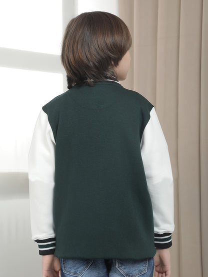 Casual Sweatshirt for Boys l Breathable & Soft with Color Fastness Regular Fit Mock Neck Fleece Fabric Printed Pattern