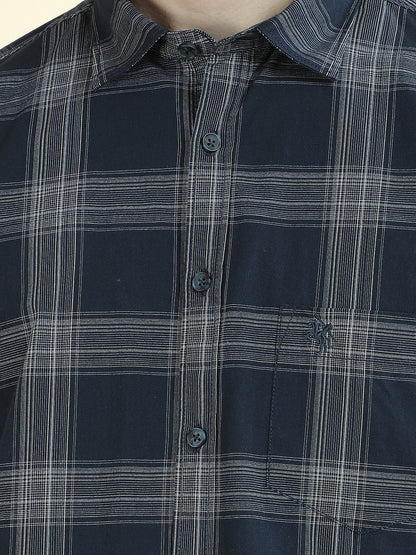 Casual Shirt for Men l Breathable & Soft with Color Fastness Slim Fit Pure Cotton Fabric Checkered Pattern