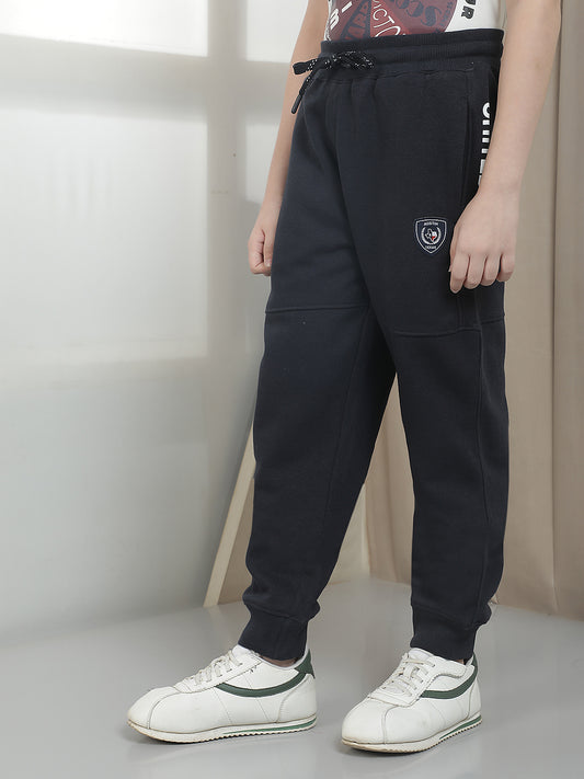 Casual Trackpant for Boys l Breathable & Soft with Color Fastness Regular Fit Fleece Fabric Printed Pattern Drawstring Closure