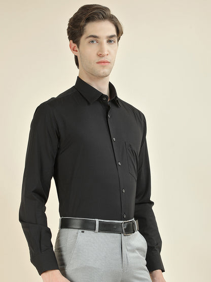 Formal Shirt for Men l Breathable & Soft with Color Fastness Regular Fit Pure Cotton Fabric Solid Pattern