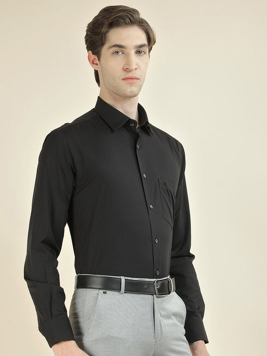 Formal Shirt for Men l Breathable & Soft with Color Fastness Regular Fit Pure Cotton Fabric Solid Pattern