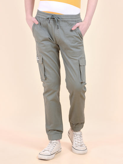 Casual Jogger for Boys l Breathable & Soft with Color Fastness Regular Fit Cotton Fabric Button Closure Solid Pattern