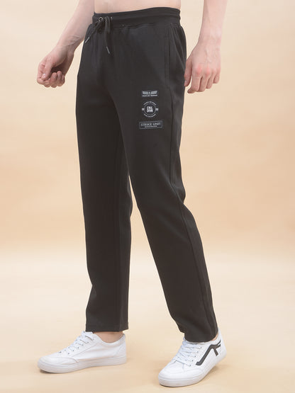 Track Pants for Men l Breathable & Soft with Color Fastness Regular Fit Poly Cotton Solid Pattern Drawstring Closure