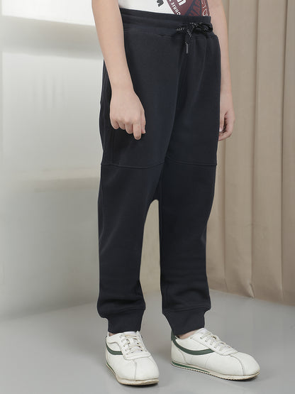Casual Trackpant for Boys l Breathable & Soft with Color Fastness Regular Fit Fleece Fabric Printed Pattern Drawstring Closure