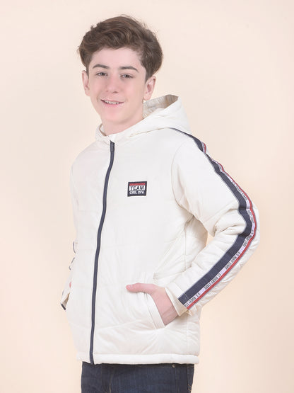 Casual Jacket for Boys l Breathable & Soft with Color Fastness Regular Fit Hooded Neck Nylon Fabric Solid Pattern