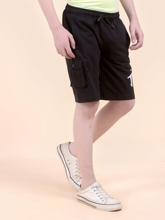Casual Bermuda for Boys l Breathable & Soft with Color Fastness Regular Fit Cotton Blend Fabric Drawstring Closure Printed Pattern