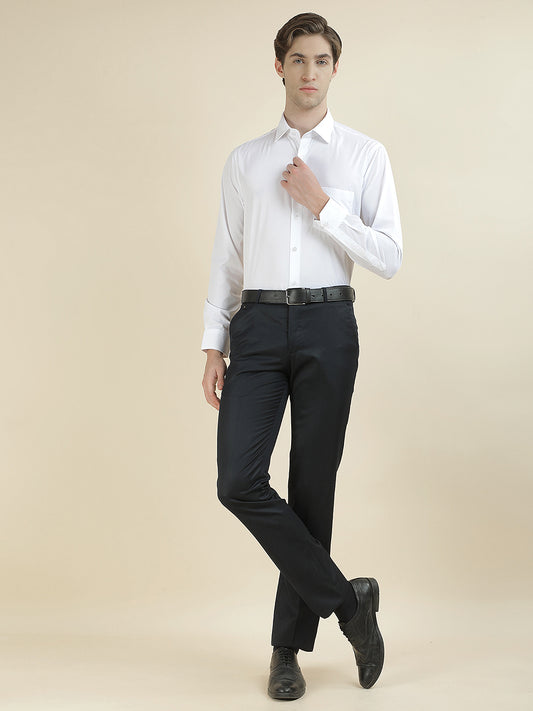 Formal Shirt for Men l Breathable & Soft with Color Fastness Regular Fit Cotton Blend Fabric Solid Pattern