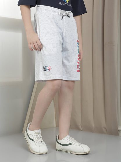 Casual Bermuda for Boys l Breathable & Soft with Color Fastness Regular Fit Poly Cotton Fabric Drawstring Closure Printed Pattern
