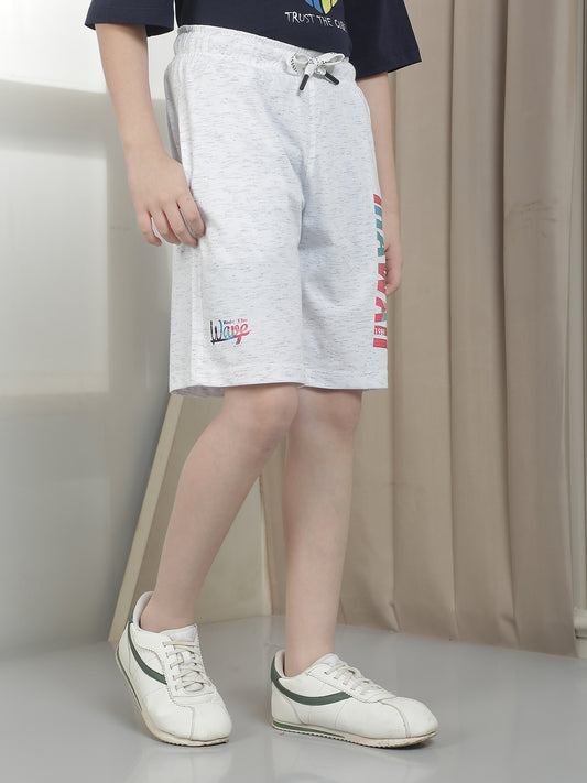 Casual Bermuda for Boys l Breathable & Soft with Color Fastness Regular Fit Poly Cotton Fabric Drawstring Closure Printed Pattern