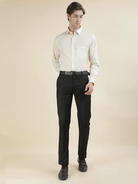Formal Shirt for Men l Breathable & Soft with Color Fastness Regular Fit Pure Cotton Fabric Solid Pattern