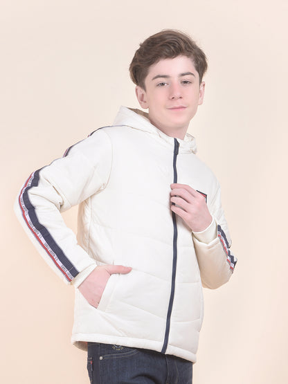 Casual Jacket for Boys l Breathable & Soft with Color Fastness Regular Fit Hooded Neck Nylon Fabric Solid Pattern