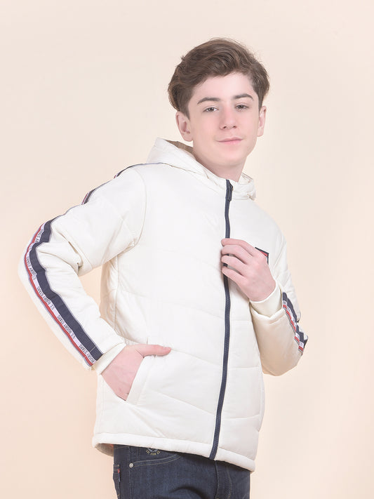 Casual Jacket for Boys l Breathable & Soft with Color Fastness Regular Fit Hooded Neck Nylon Fabric Solid Pattern