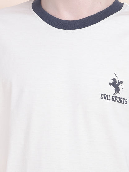 Casual T-Shirt for Boys l Breathable & Soft with Color Fastness Regular Fit Round Neck Polycotton Fabric Printed Pattern