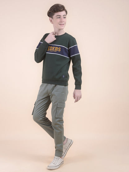 Casual Sweatshirt for Boys l Breathable & Soft with Color Fastness Regular Fit Round Neck Fleece FabricPrinted Pattern (Copy)