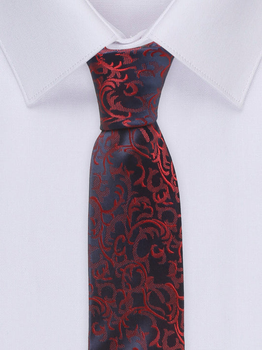 Men's Maroon Fashion Broad Tie