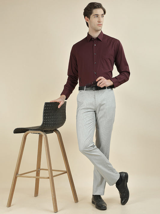 Formal Shirt for Men l Breathable & Soft with Color Fastness Regular Fit Pure Cotton Fabric Solid Pattern