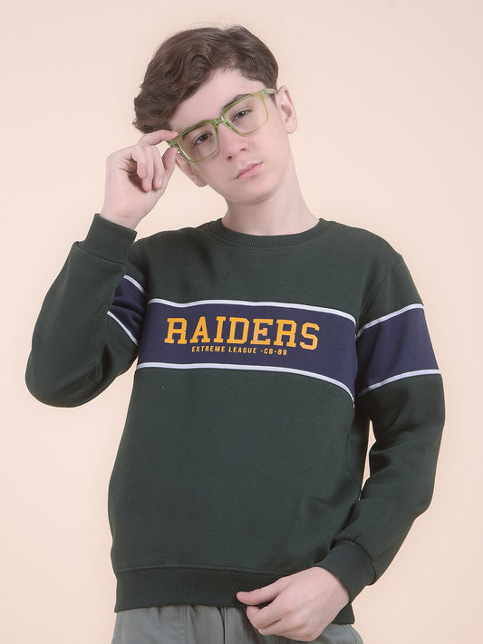 Casual Sweatshirt for Boys l Breathable & Soft with Color Fastness Regular Fit Round Neck Fleece FabricPrinted Pattern (Copy)