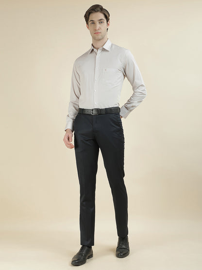 Formal Shirt for Men l Breathable & Soft with Color Fastness Regular Fit Cotton Blend Fabric Solid Pattern