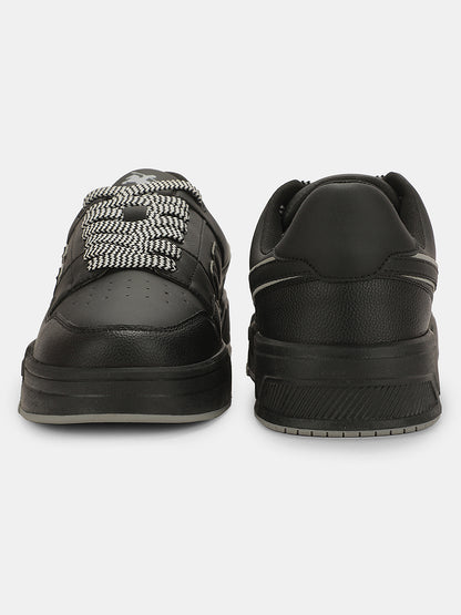 Sneaker Shoes for Men | Lightweight & Comfortable with Cushioned Insole PU (Polyurethane) Upper TPR Sole Lace-Up Closure