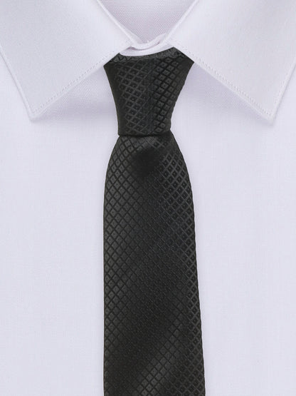 Men's Black Fashion Broad Tie