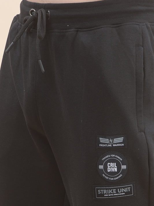 Track Pants for Men l Breathable & Soft with Color Fastness Regular Fit Poly Cotton Solid Pattern Drawstring Closure