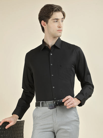 Formal Shirt for Men l Breathable & Soft with Color Fastness Regular Fit Pure Cotton Fabric Solid Pattern