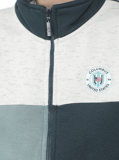 Track Suit for Kids (Boy)| Winter Wear Mock Collar with Full Zipper Upper Fleece Fabric ColourBlock Pattern