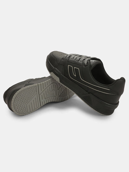 Sneaker Shoes for Men | Lightweight & Comfortable with Cushioned Insole PU (Polyurethane) Upper TPR Sole Lace-Up Closure