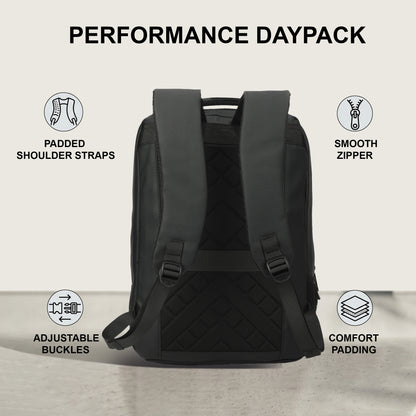 12 Litre Laptop Backpack Upto 18 inchs Laptop for School, Office, College & Travel Bag for Men and Women (Black) | 3 Compartments, Side Pocket, Padded Shoulder Strap, Smooth-Glide Zippers