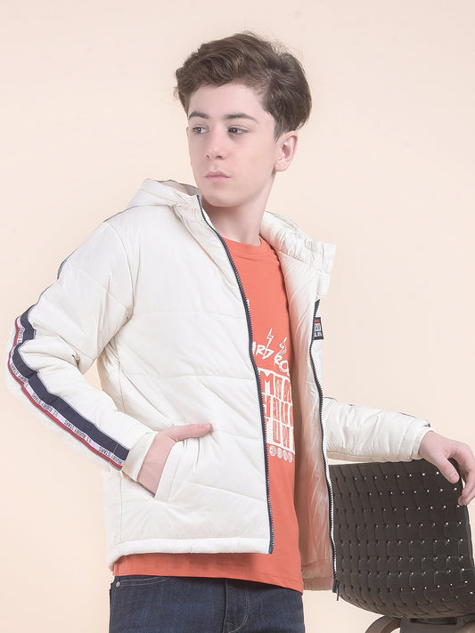 Casual Jacket for Boys l Breathable & Soft with Color Fastness Regular Fit Hooded Neck Nylon Fabric Solid Pattern