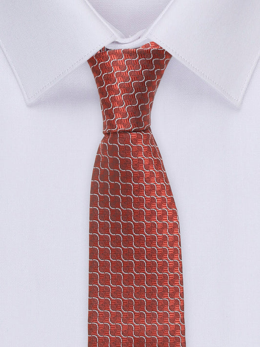 Men's Rust Fashion Broad Tie