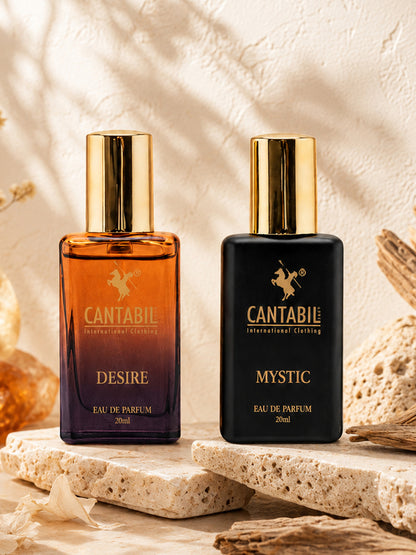 Luxury Long Lasting Mystic & Desire Perfume for Men & Women | 2x20ml with Mango, Apple & Pathouli | Eau De Parfum