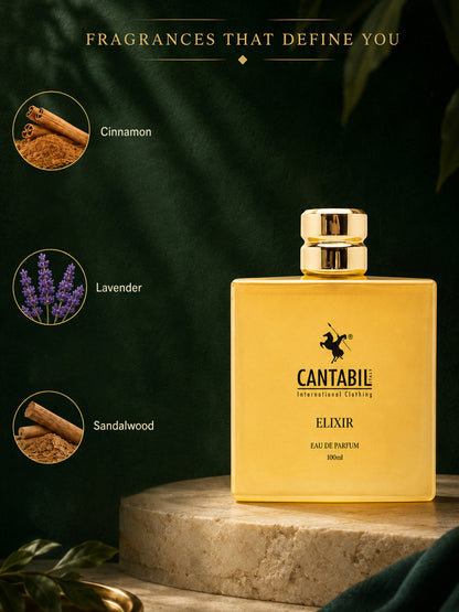 Luxury Unisex Long Lasting Elixir Perfume | 100ml With Cinnamon, Lavender & Amber | Eau De Parfum